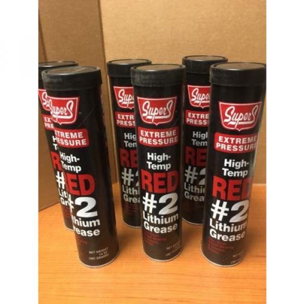 (Lot of 6) SMITTY&#039;S HIGH TEMP RED #2 LITHIUM GREASE 14 oz. #1 image
