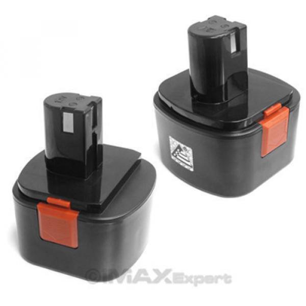 2 x 12V NiCd Rechargeable Battery for Lincoln Grease Gun 1200 1240 1242 1244 #1 image