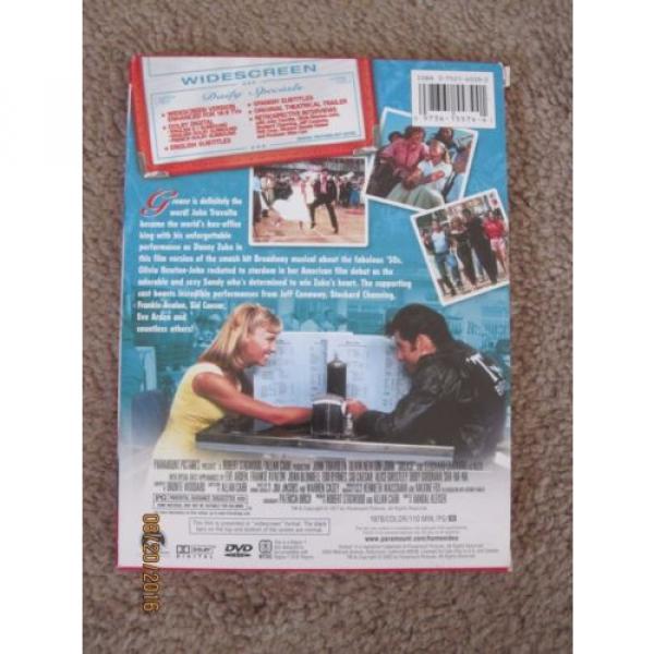 GREASE DVD 2002 WITH SONGBOOK JOHN TRAVOLTA OLIVIA TON JOHN EXCELLENT #2 image