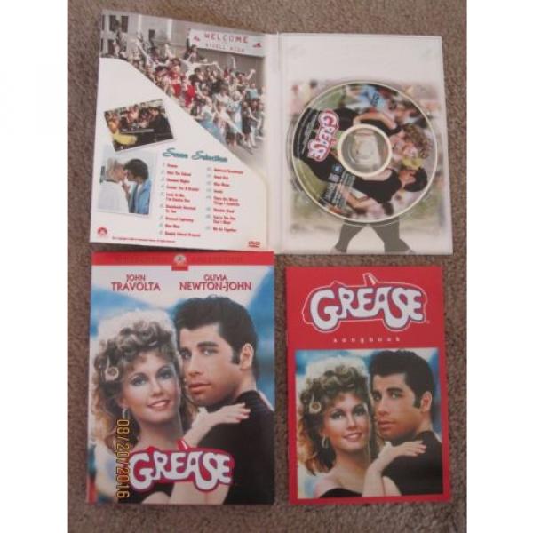 GREASE DVD 2002 WITH SONGBOOK JOHN TRAVOLTA OLIVIA TON JOHN EXCELLENT #3 image