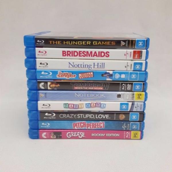 Blu-Ray Movies Bulk Lot of 10 Grease Bridesmaids Hunger Games Pitch Perfect etc #1 image