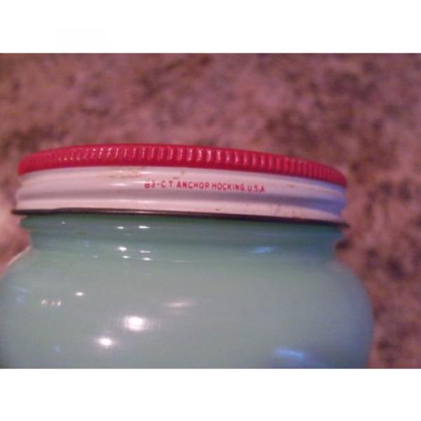 Vintage Fire King Jadeite Grease Jar w/Tulip Lid-Jadite #3 image