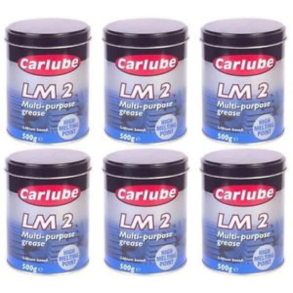 6 x Carlube LM 2 Multi-Purpose Grease Lithium Based High Melting Point 500g #1 image