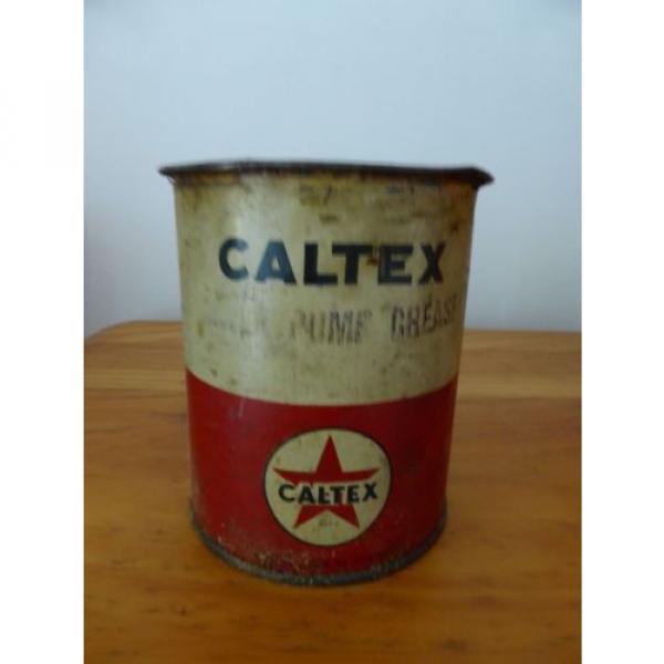 Vintage Caltex 1lb tin of Water Pump Grease #1 image