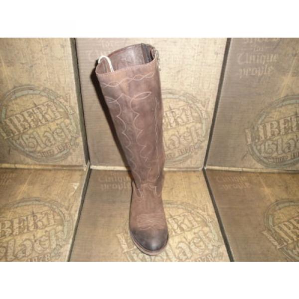 SALE Liberty Black Boots LB-71110 Nubuck Grease #6 Chocc Distressed Cowboy #4 image