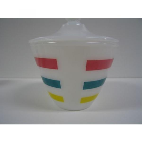 Vintage Fire King Range Set. Grease Bowl w/ Lid, Salt &amp; Pepper Shakers. #5 image