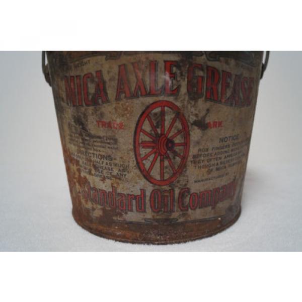 Antique Standard Oil Company Grease Bucket Old Gas Oil Automobile 10 Pounds #1 image
