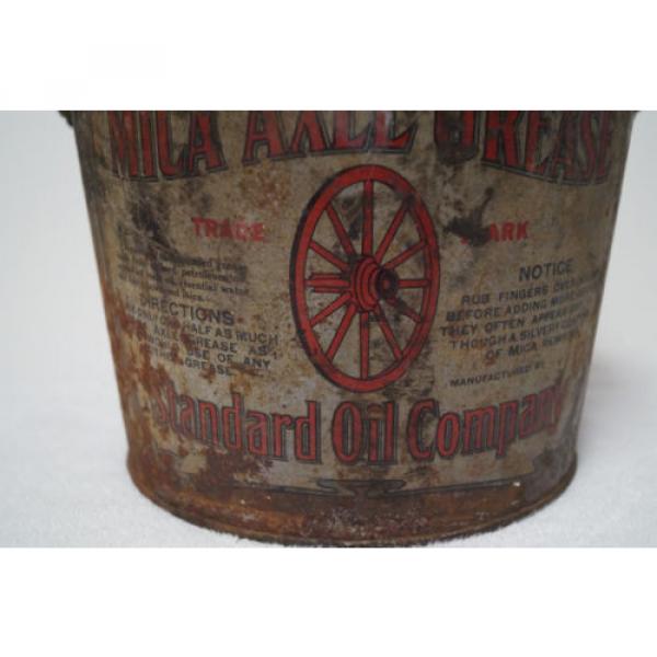 Antique Standard Oil Company Grease Bucket Old Gas Oil Automobile 10 Pounds #4 image