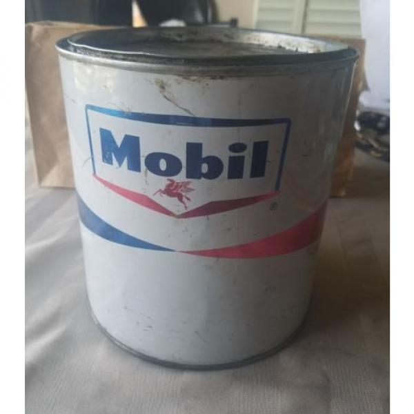 Mobil Oil Grease Tin 5 Pounds Can Mobilgrease #3 image