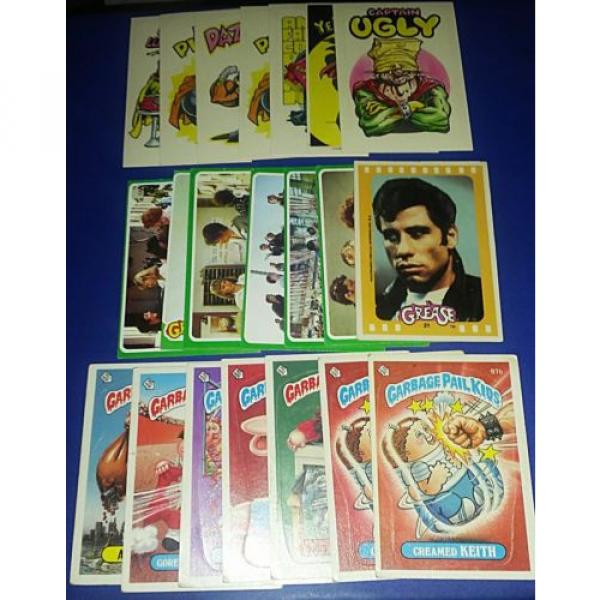 (21) Non-Sport Card LOT 1983 Zero Heros,1986 Garbage Pail Kids, 1978 Grease #1 image