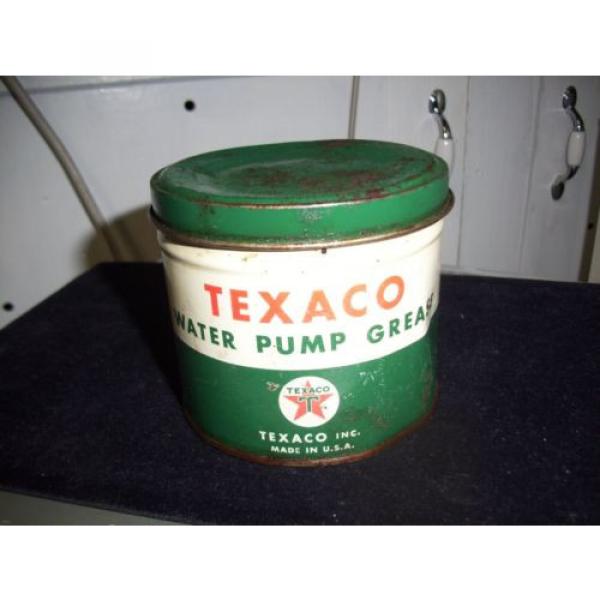 Vintage- Original 1950&#039;s Texaco Water Pump Grease Can - Half Full of Contents #1 image