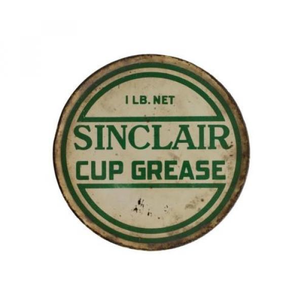 Sinclair Gasoline &amp; Motor Oil Striped Grease Cup 1 Pound Can #2 image