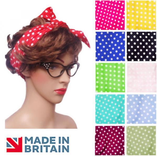 RETRO 60s / 50s ROCKABILLY Glasses OR Head Scarf accessories Fancy Dress GREASE #1 image