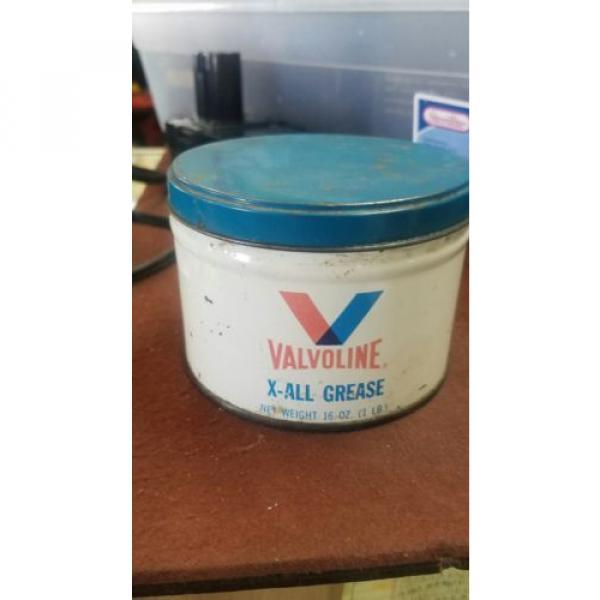 VINTAGE VALVOLINE X-ALL GREASE 16 OZ. TIN advertising motor oil can #1 image