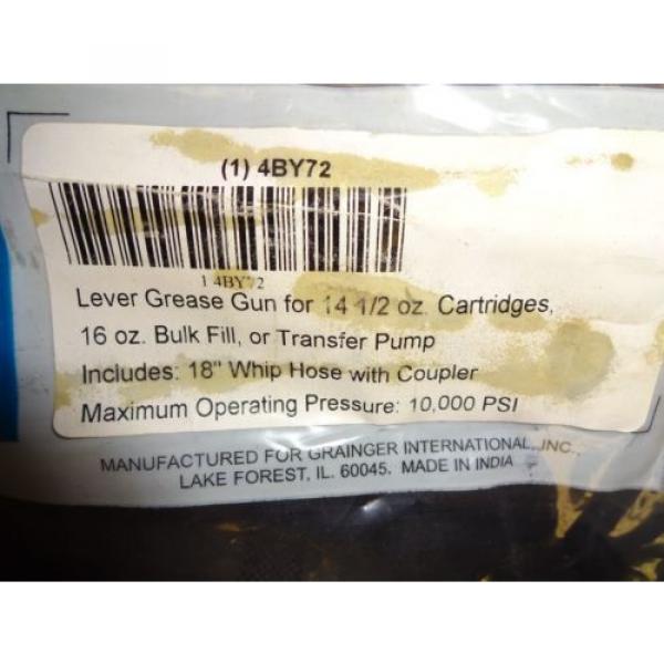 WESTWARD 4BY72 GREASE GUN FOR 14-1/2 OZ. CARTRIDGE, 18&#034; WHIP HOSE WITH COUPLER #2 image