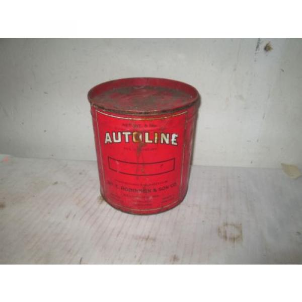 Vintage AUTOLINE Grease PART CAN OPENED #1 image