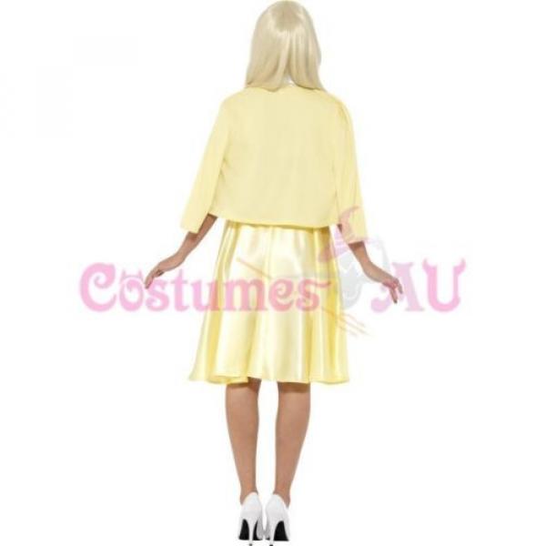 Ladies Grease Good Sandy Costume Licensed 1950s 50s Yellow Party Fancy Dress #2 image