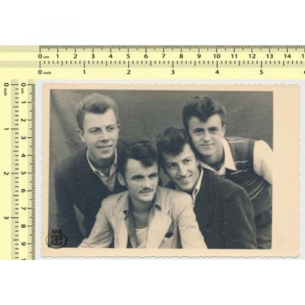 # Attractive Fashionable Guys Men &#034;Grease&#034; Fashion Gay int Snapshot old photo #1 image