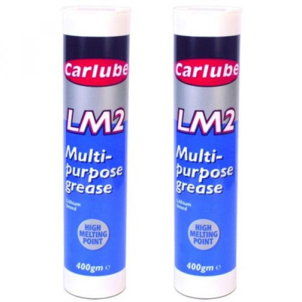 2 x Carlube LM2 Multi Purpose Lithium Based Grease 400g Cartridge #1 image