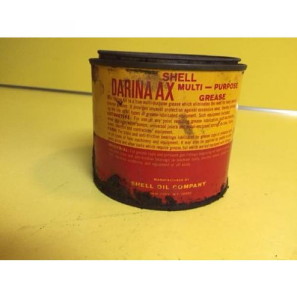 Vintage Shell Darina AX Multi-Purpose Grease Tin Can 30% Full #3 image