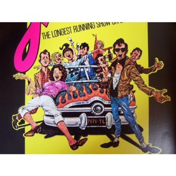 RARE ORIGINAL 1977 First Edition Grease Poster . Full Size #2 image