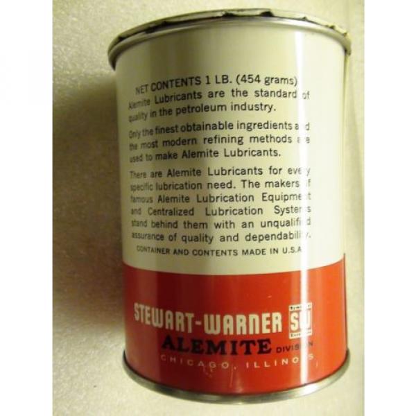 Vintage Stewart-Warner Alemite Wheel Bearing Grease Can Chicago Illinois 1 LB. #4 image