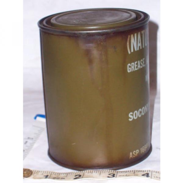 Rare Nato U. S. Military aircraft grease can Socony Mobil Oil Co. Franklin, Pa. #5 image