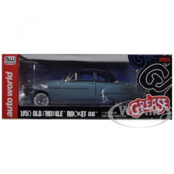 1950 OLDSMOBILE ROCKET 88 CLUB BLUE &#034;GREASE&#034; TRIBUTE CAR 1/18 AUTOWORLD AWSS103 #5 image