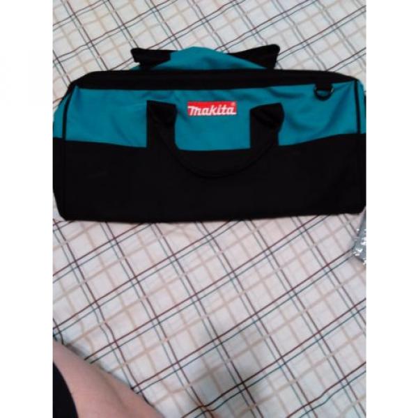 Makita Heavy Duty Nylon Contractor Tool Bag outside pockets w/ Grease rags #1 image