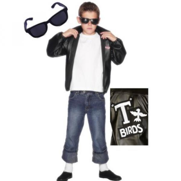 Official Licensed Grease T-Birds 50s Film Fancy Dress Costume Boys 7-12 years #5 image