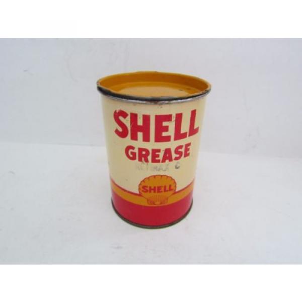 Vintage &#039;&#039; SHELL&#039;&#039; Grease 1 Lb Tin Empty Can #3 image