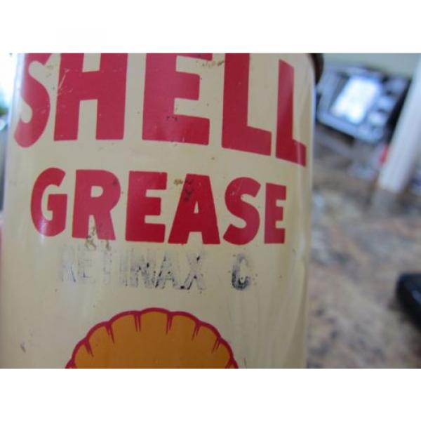 Vintage &#039;&#039; SHELL&#039;&#039; Grease 1 Lb Tin Empty Can #5 image