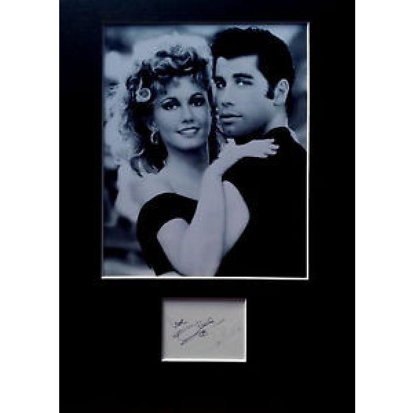 GREASE signed autographs PHOTO DISPLAY John Travolta Olivia Newton John #1 image