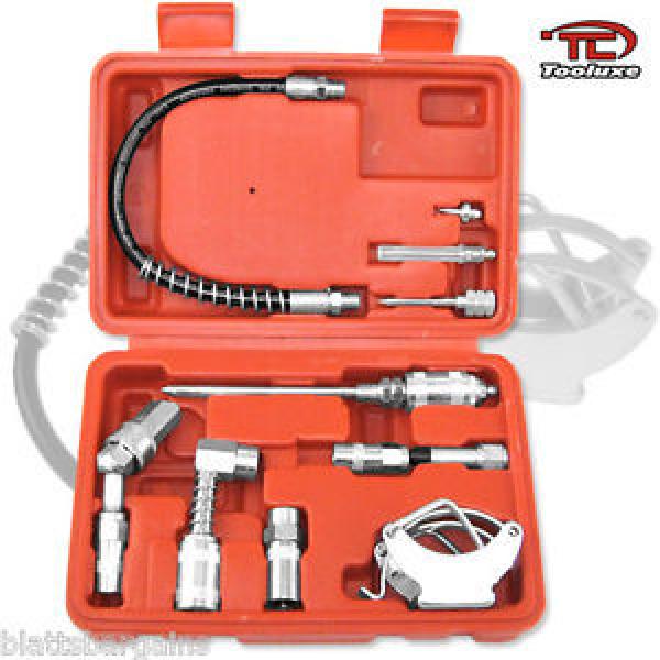 TOOLUXE LUBRICATION AID KIT GREASE GUN HOSE FITTINGS ZERK INJECTOR NEEDLE 61077L #1 image