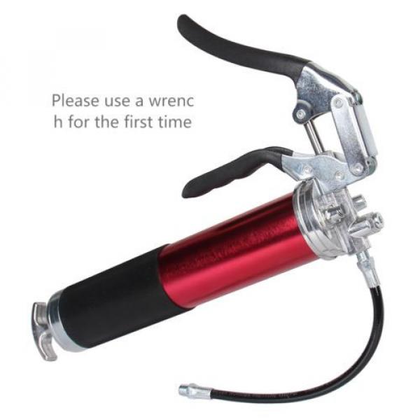 4,500 PSI Heavy Duty Grease Gun Anodized Pistol Grip with Flex Hose Top Quality #2 image