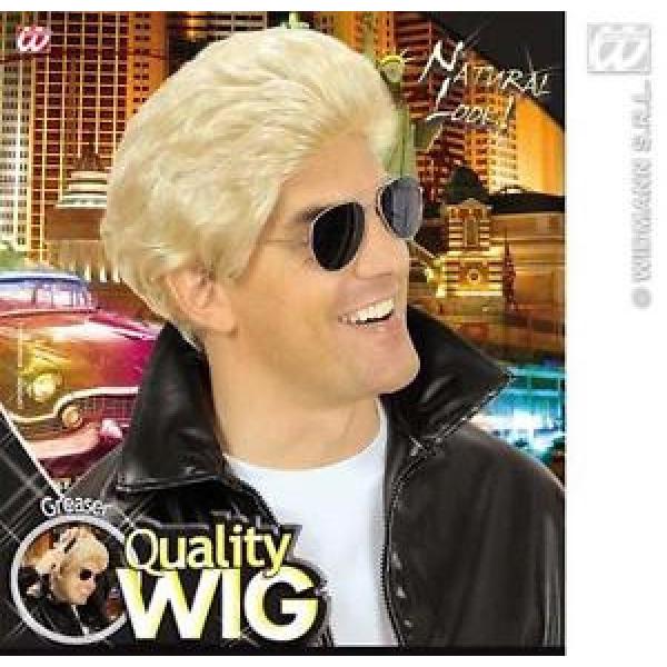 Mens Blonde George Michael Wham Wig 80&#039;S Disco Grease Fancy Dress #1 image