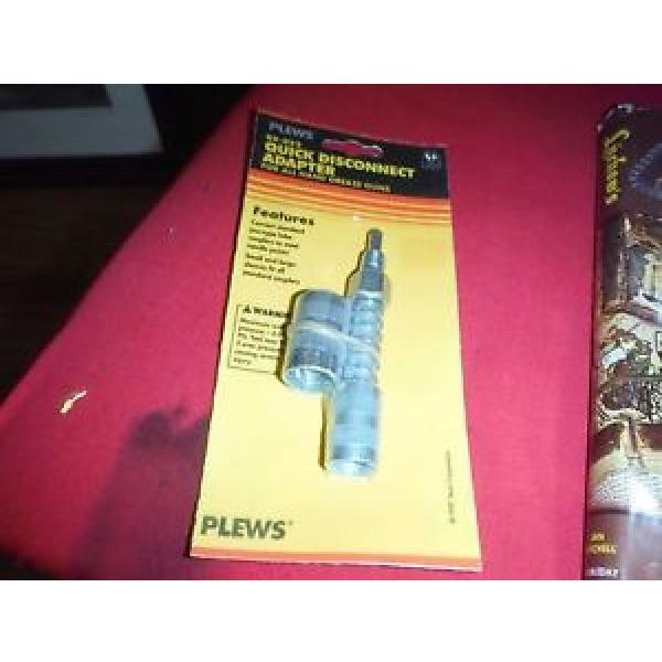 Plews Quick Disconnect Adapter For All Hand Grease Guns 05-022 NOS #1 image