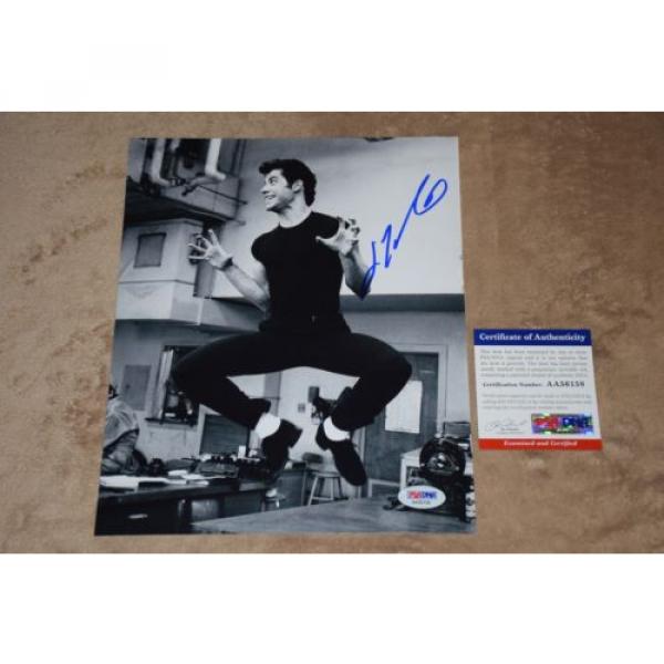 JOHN TRAVOLTA SIGNED AUTOGRAPHED 8x10 PHOTO PSA/DNA AA56158 grease #1 image