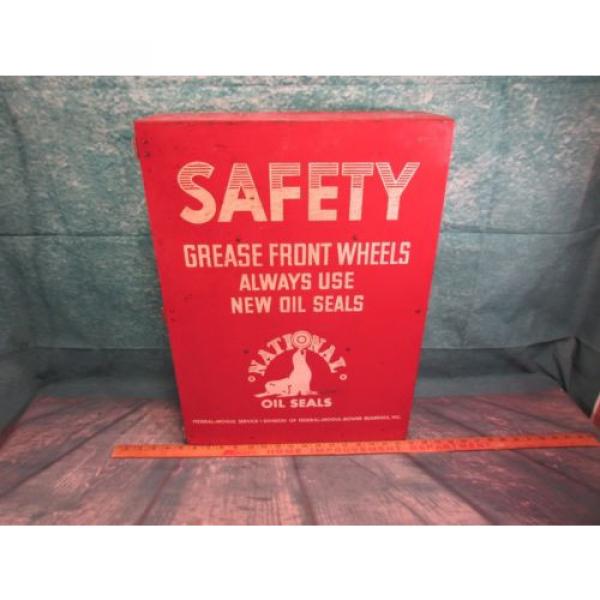 National Seal Parts cabinet display sign Grease front wheel Federal Mogul bower #1 image