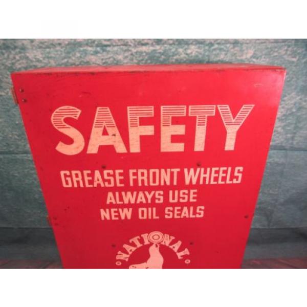 National Seal Parts cabinet display sign Grease front wheel Federal Mogul bower #2 image
