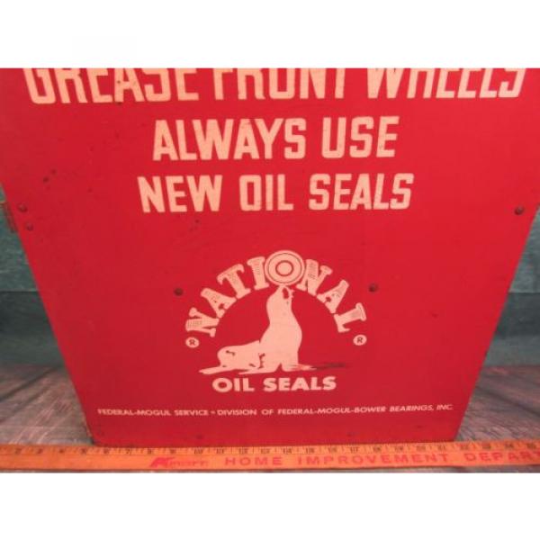 National Seal Parts cabinet display sign Grease front wheel Federal Mogul bower #3 image