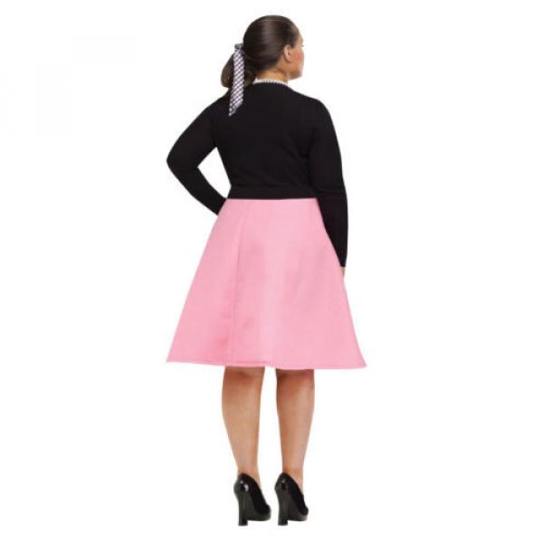Adult 50s Grease Poodle Costume Skirt Plus Size #2 image