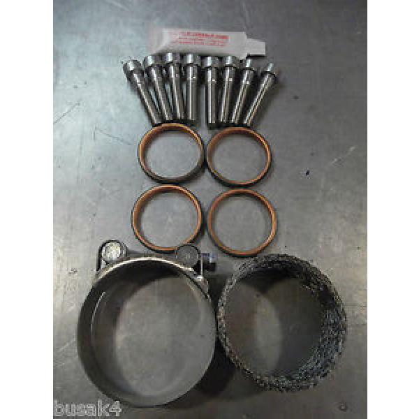 SUZUKI GSF 600 BANDIT EXHAUST REPAIR KIT GASKETS + BOLTS + CLAMP + GREASE #1 image