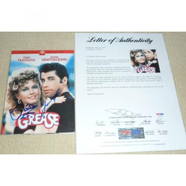 PSA/DNA JOHN TRAVOLTA &amp; OLIVIA TON JOHN AUTOGRAPHED-SIGNED GREASE DVD BOX 276 #1 image