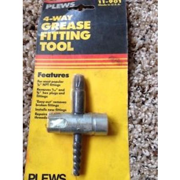 Plews 4 Way Grease Fitting Tool 1/8&#034; NPT  11-901 #1 image