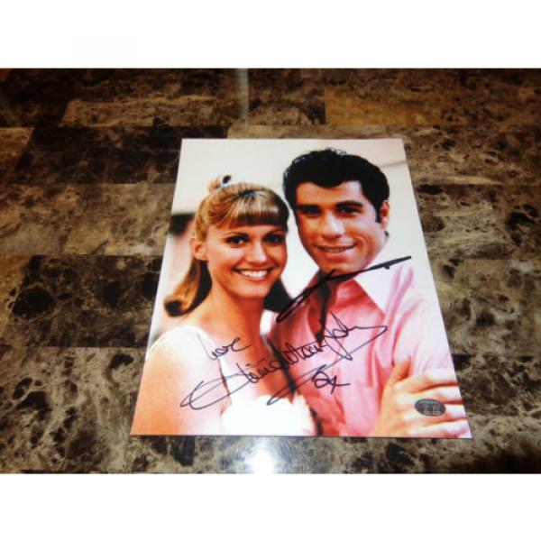 John Travolta &amp; Olivia Newton John REAL Signed Photo Grease Movie Photo Print #1 image