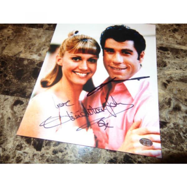 John Travolta &amp; Olivia Newton John REAL Signed Photo Grease Movie Photo Print #4 image
