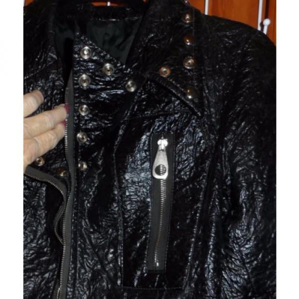 VINTAGE GENUINE 1960&#039;s BLACK FAUX LEATHER &#034;BIKER&#034; JACKET BODGIES-WIDGIES GREASE #5 image