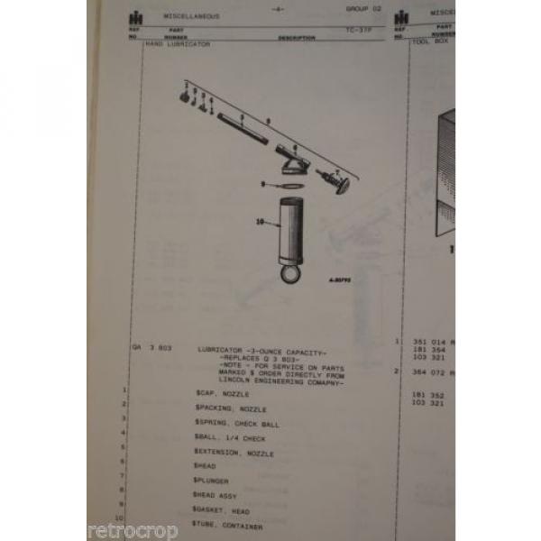Original Lincoln Grease Gun IH Farmall Cub Super A C H M Factory Tool Kit Dealer #4 image