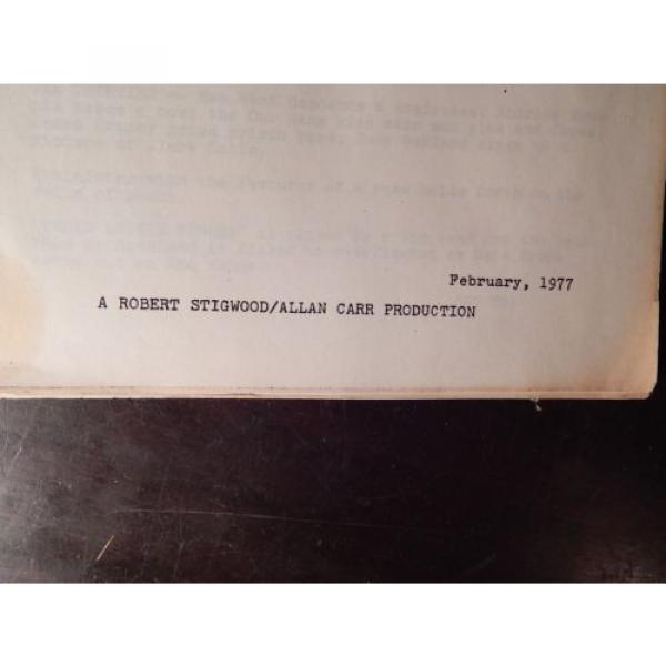 1977 ORIGINAL SCREENPLAY FOR THE CLASSIC MOVIE GREASE #4 image